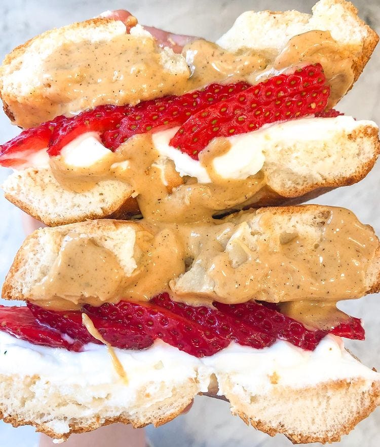 THE LOADED BERRY BAGEL