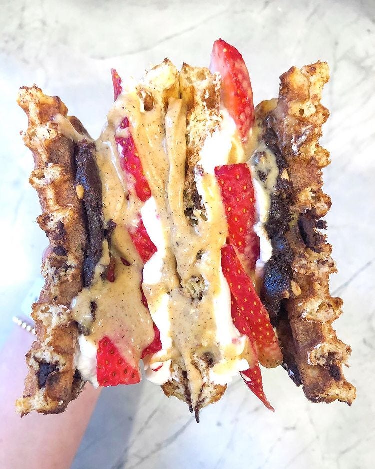 THE LOADED WAFFLE SANDWICH