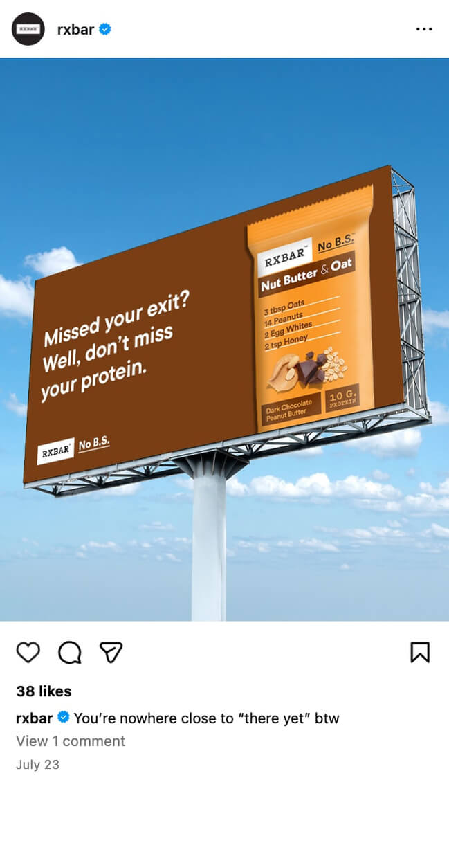 Missed your exit? Well, don't miss your protein.