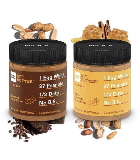 RXBAR Chocolate and Honey Cinnamon Peanut Butter Spread Combo Pack (10 oz) 