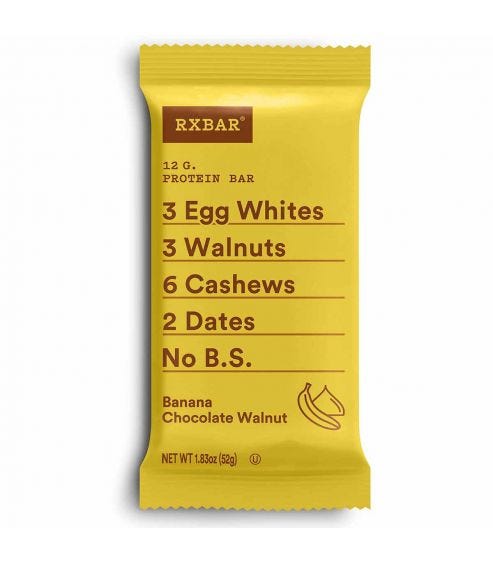 Banana Chocolate Walnut Protein Bars (12 Count) 